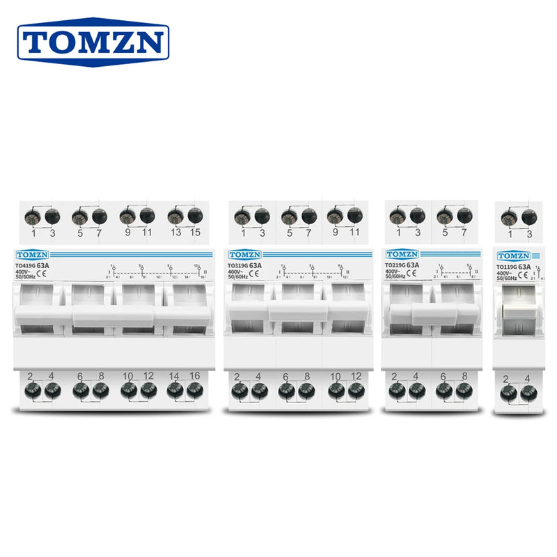 TOMZN 1P 2P 3P 4P 63A MTS Dual Power Manual Transfer Isolating Switch  Interlock Circuit Breaker