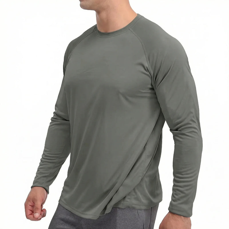 TACVASEN Sun Protection T-shirts Summer UPF 50+ Mens Long Sleeve Quick Dry Athlectic Sports Hiking Performance T-shirts Tee Tops