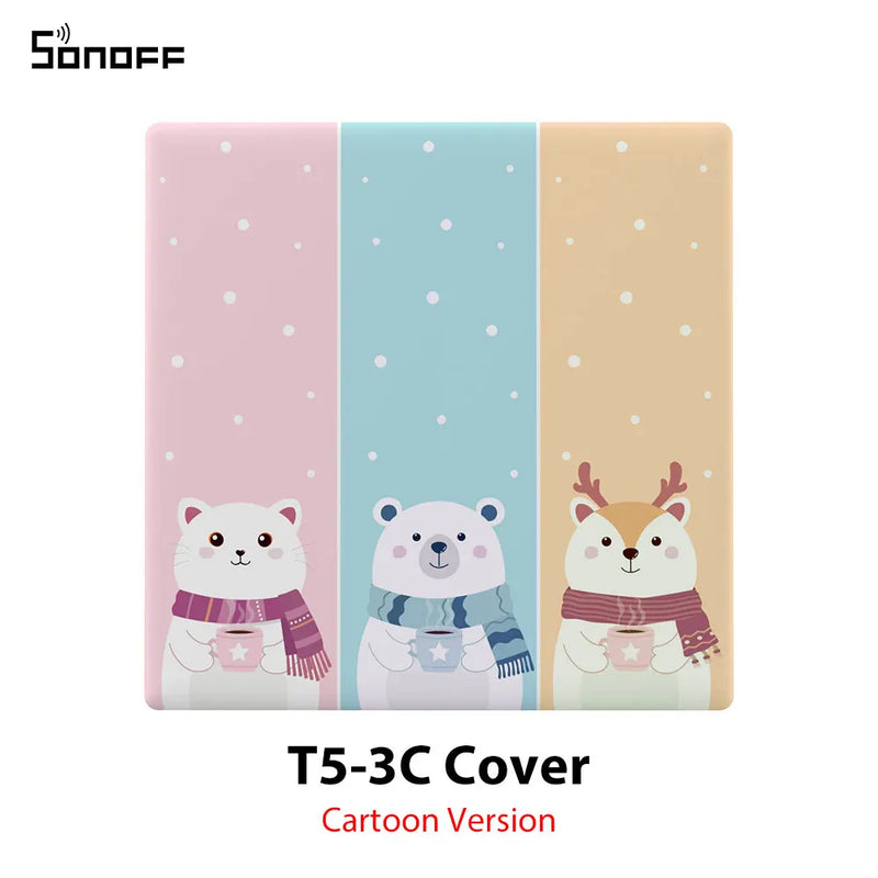 SONOFF TX Ultimate Smart WiFi Wall Touch Switch Cover Replaceable Stylish Cartoon Star Version Compatible with T5-86 Wall Switch