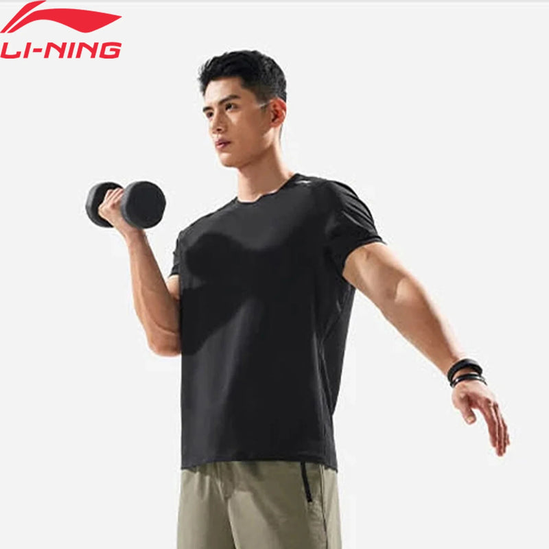អាវយឺតហ្វឹកហាត់បុរស Li-Ning LN ធន់នឹងបាក់តេរី ទំហំសមល្មម ផលិតពីក្រណាត់ Polyester 86% 14% Elastane អាវក្រណាត់ Lining ស្រួលពាក់ ATSV395
