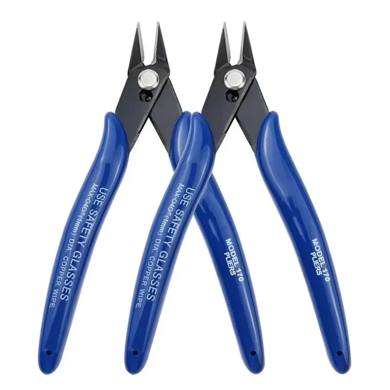 Bomurphy Diagonal Pincer Carbon Steel Pincer Electric Wire Cable Cutter, Wire Stripper for Electronics, Soft Copper Jewelry
