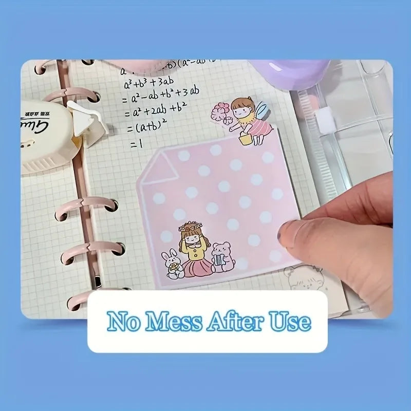 1pc Erasable Double-Sided Tape Scrapbook Collage Photo Album Stationery Roll Tape Dot School Office Tape,double-sided tape
