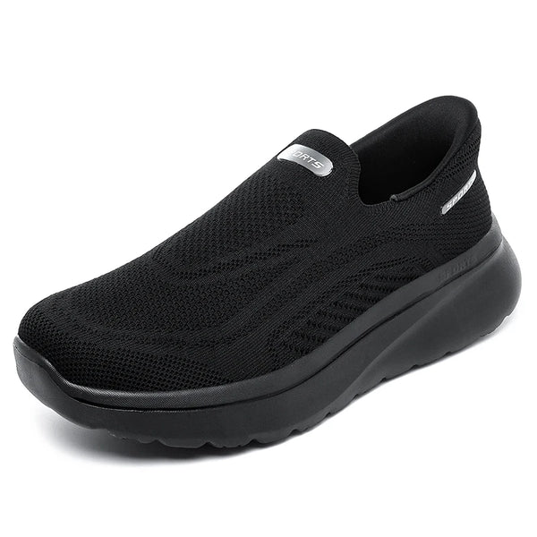 Men Women Slip on Walking Shoes Breathable Mesh Knit Loafers Lightweight Non Slip Comfort Casual Sports Sneakers Walking