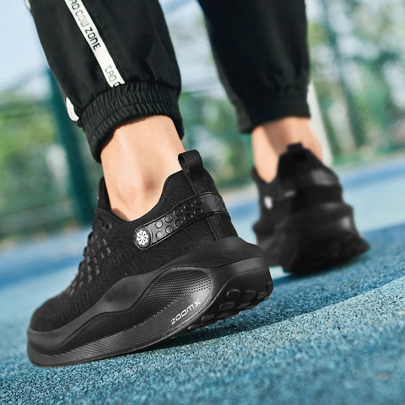 Men's Mesh Light Casual Sneakers Four seasons New Breathable Thick sole Non-slip Comfortable Outdoor Speed Running Sports Shoes