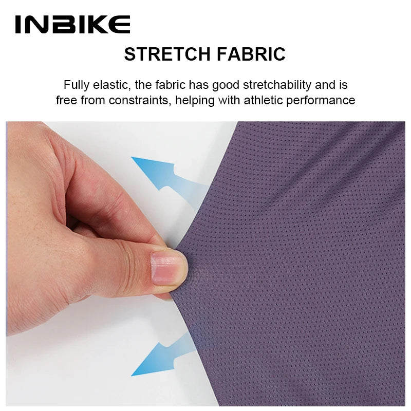 INBIKE MTB Bike Jersey Long Sleeve for Men Biking Clothing Bicycle Men's Cycling Shirts Road Mountain Full Zipper with 3 Pockets