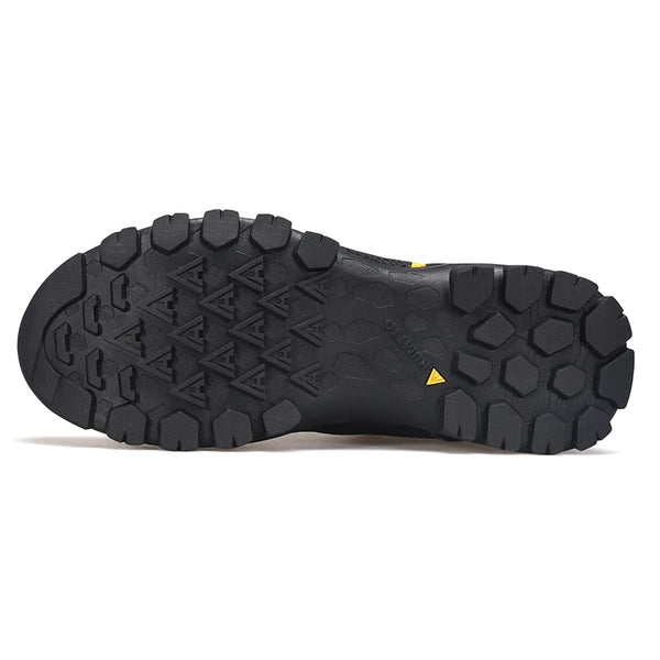 HUMTTO Leather Hiking Boots for Men Luxury Designer Waterproof Outdoor Shoes Climbing Trekking Sneakers Mens Safety Ankle Boots