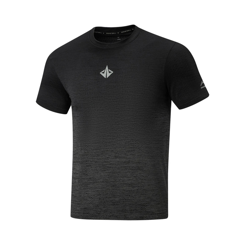 អាវយឺតបាល់បោះបុរស Li-Ning JIMMY BUTLER 66% Polyamide 34% Polyester ស្លីមសម ទន់ ខ្យល់ចេញចូលបាន អាវយឺតកមូល ATSW055