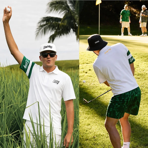 PGM Golf Men's Short Sleeved T-shirt Summer Sunscreen Collar Top Polo Clothing YF924