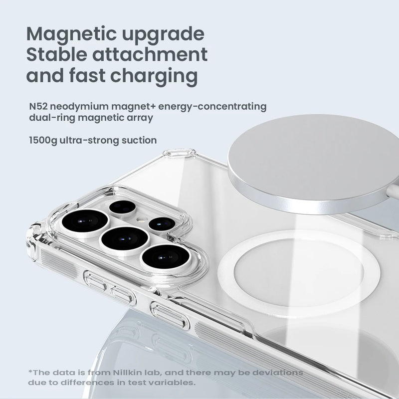 NILLKIN For Samsung Galaxy S26 Ultra Magsafe Case Nature Pro Magnetic Cases Lens Protection Back Cover For Samsung S26 Ultra