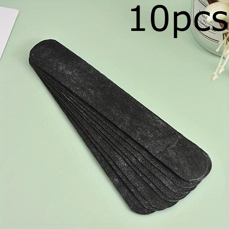 10-Pack Disposable Sweat Pads For Hats Brim, Anti-Dirt, Casual Portable Travel Outdoor Accessories