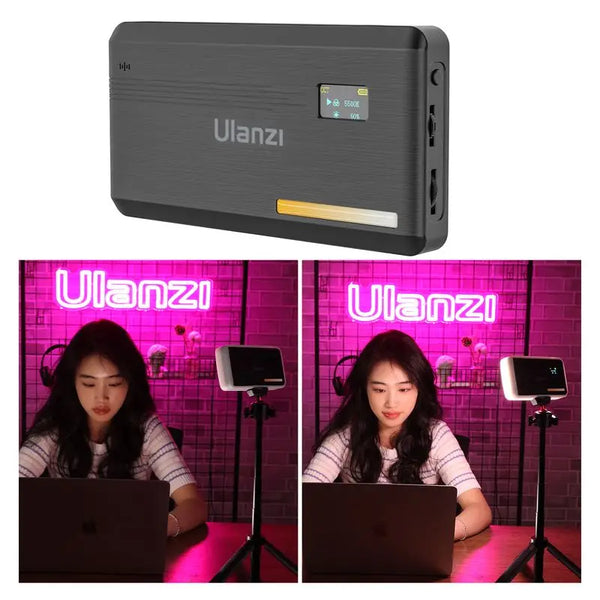 ភ្លើងវីដេអូ LED Ulanzi VL200 អាចបន្ថយពន្លឺបានលើកាមេរ៉ា DSLR បំពេញពន្លឺ 200 LED ចង្កៀងបំភ្លឺថតរូបសម្រាប់ថតរូប Selfie