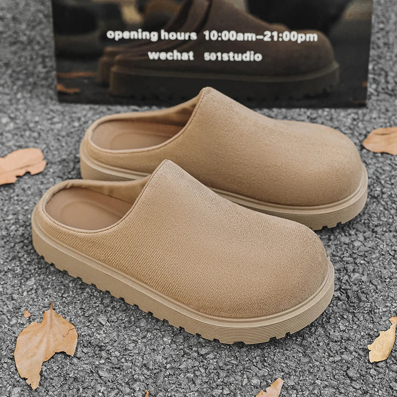 Men's casual slip on slippers summer new soft-sole anti-slip comfortable outdoor walking shoes fashion youth Joker tide slippers