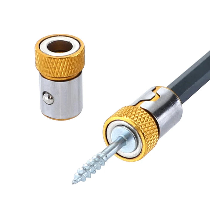Universal Screwdriver Magnetic Ring 1/4” Universal Metal Screwdriver Drill Bit Magnetic Ring Shank AntiCorrosion Powerful Ring