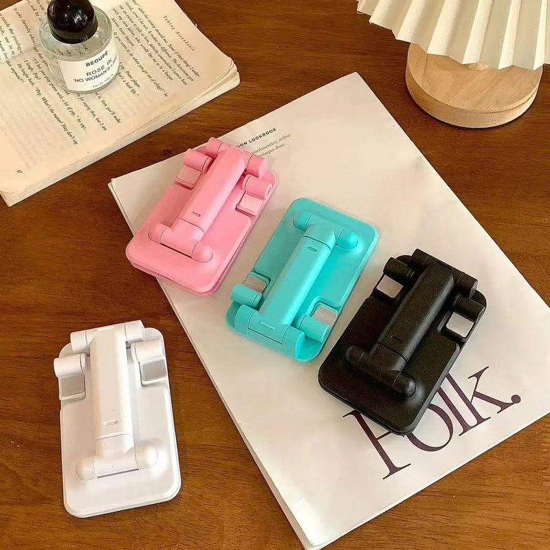 Foldable Desktop Phone Stand Universal Mobile Phone Tablet Holder Bracket for Live Streaming Video Shooting Portable Desk Suppor