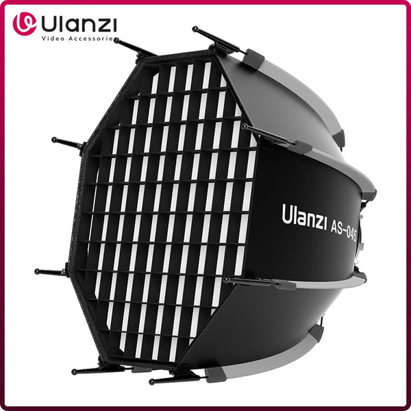 Ulanzi AS-045 ប្រអប់ទន់រាង Octagonal Honeycomb Grid ទំហំ 45cm សម្រាប់ថតពន្លឺ Flash ស្ទូឌីយោថតរូប