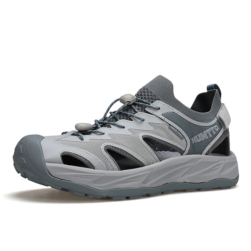 HUMTTO Breathable Hiking Shoes Men's Quick-Drying Wading Shoes for Men Summer Beach Outdoor Sandals Non-Slip Aqua Sneakers Male