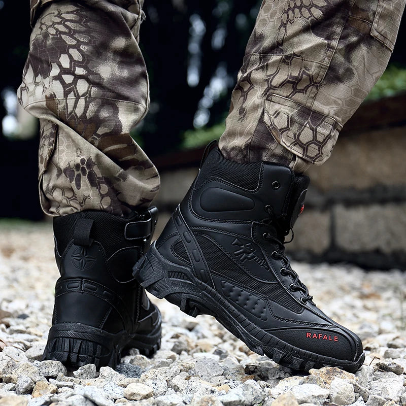 Men's outdoor combat boots four seasons breathable jungle professional protective tactics training boots casual sneakers boots