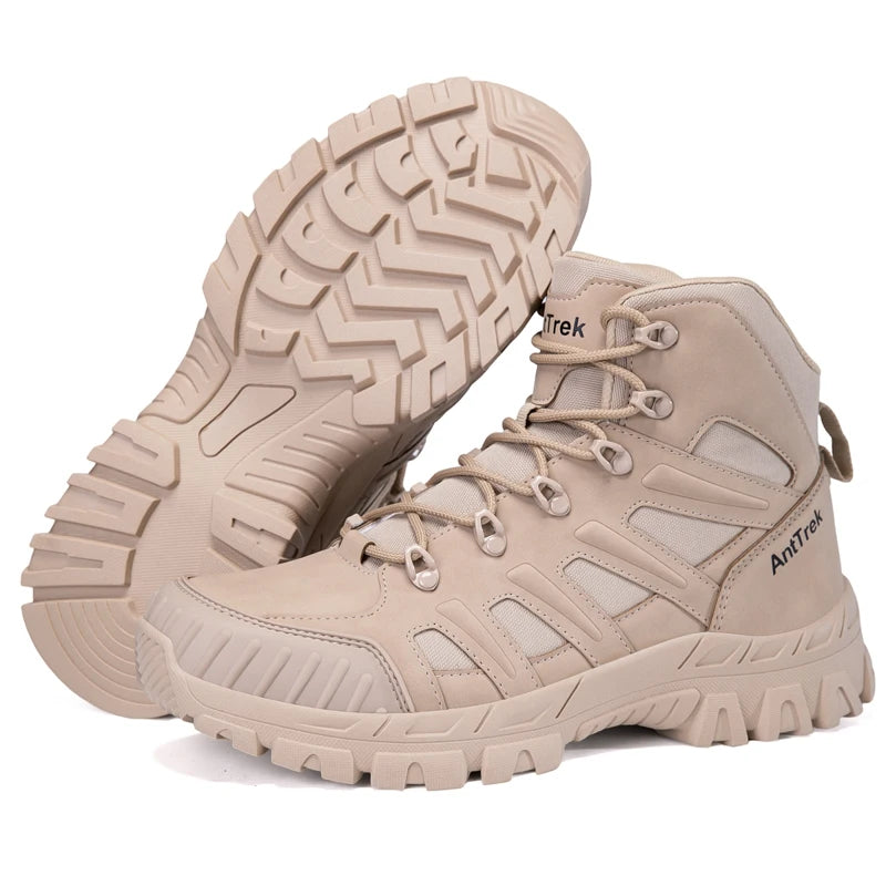 Men's field training boots four seasons new anti-slip comfort breathable lightweight wear-resistant outdoor hiking walking boots