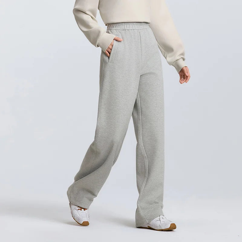 Semir Versatile Pants Women Spring Elastic Waist Drawstring Wide Leg Slim Fit Ins Trendy Slouchy Casual Sweatpants