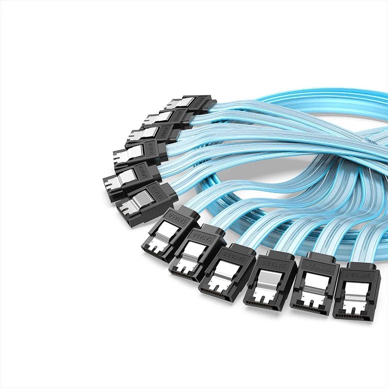 ORICO SATA 6Gbps HDD Data Cable with Locking Latch SATA HDD Splitter Cable 1/3/4/5/6 Ports for SATA HDD SSD CD Driver Server