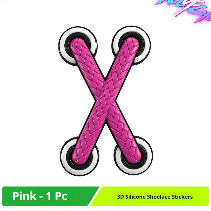 SEAMETAL 1/3pcs Universal Car Motorcycle Decals PVC Funny Cross Shoelaces Adhesive Decorative Stickers for Car Styling Accessory