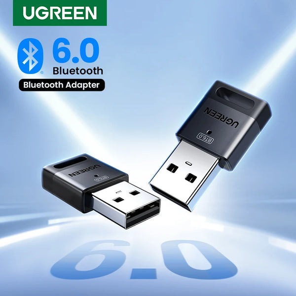 UGREEN USB Bluetooth Adapter, Bluetooth 6.0 Dongle for PC Windows 11/10/8.1, Bluetooth Receiver & Transmitter for Keyboard/Mouse