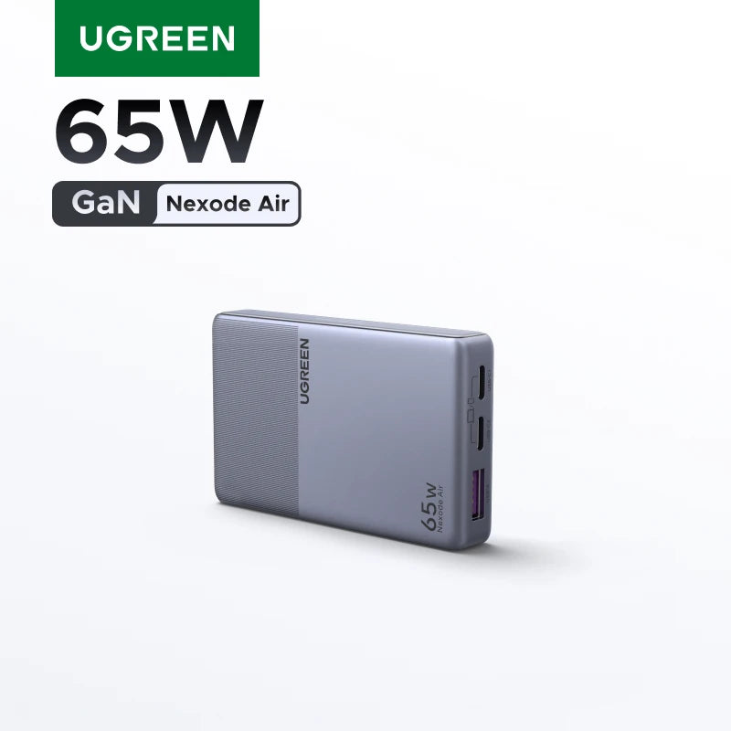 【Ultra Slim】UGREEN Nexode Air 65W GaN Charger PD3.0 QC4.0 PPS For Macbook Pro Air Laptop iPhone 18 17 Samsung S26 iPad Tablet