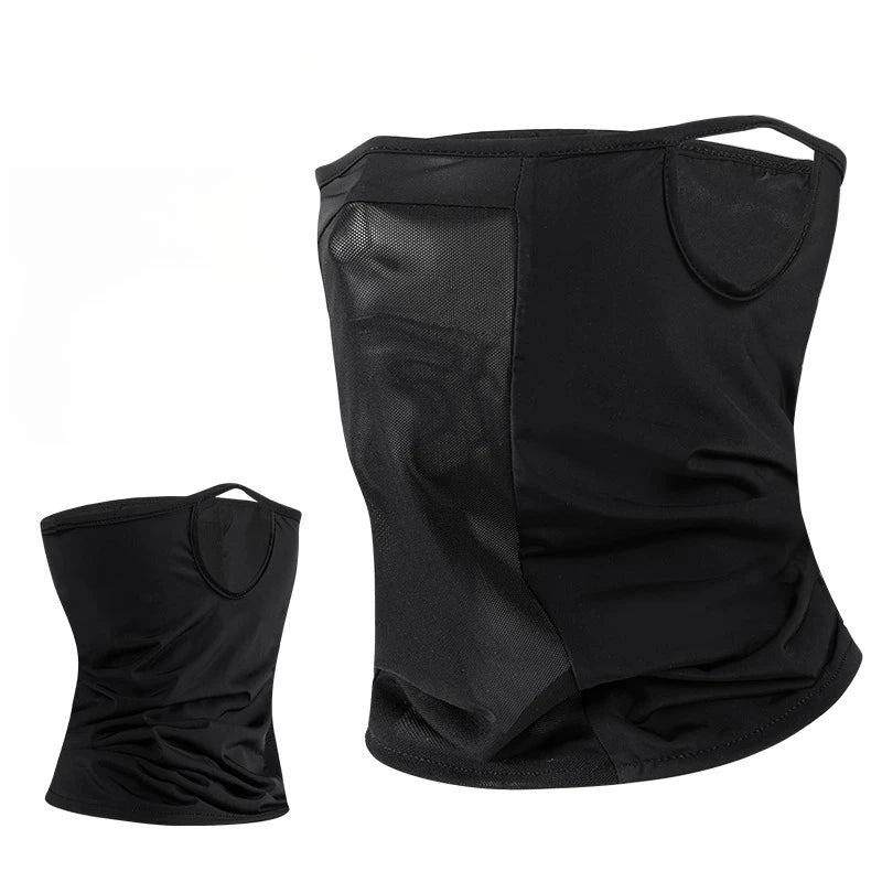 Men Golf Sun Protection Face Mask Outdoor Sun Shield for Face and Neck Breathable Mesh Sports Scarf WB006