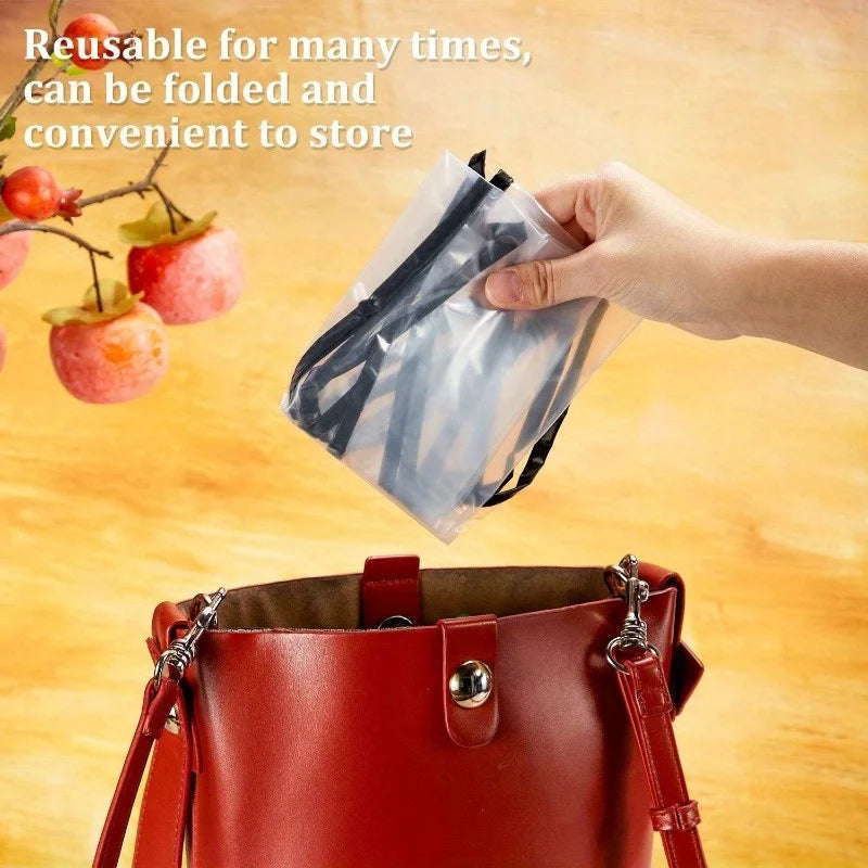 1pc Transparent Plastic Bonnet for Women, Foldable,Portable, Hand Washable,Travel Friendly Design for Outdoor Use.