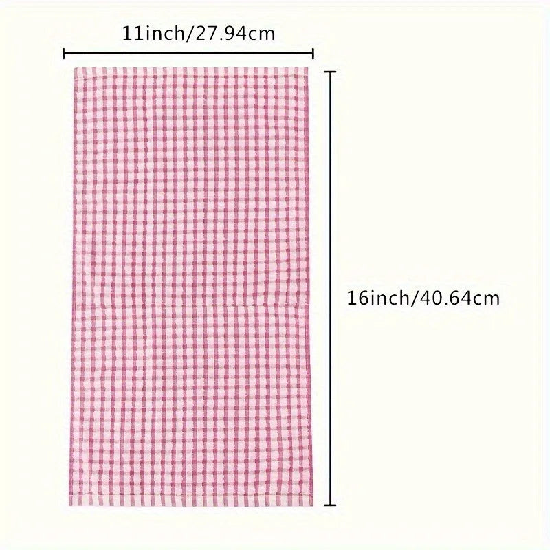 1/2pcs Cotton Checkered Car wash cloth, Assorted Colors,Durable Washcloths, Reusable Dish Rags, Multi-Purpose.car wash towel