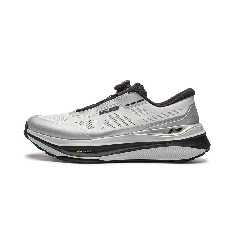 ស្បែកជើង Li-Ning Unisex SOFT GO MAX 3 របៀបរស់នៅ COMFOAM MAX មានខ្យល់ចេញចូលបានល្អ ទ្រទ្រង់បានល្អ ស្បែកជើងដើរលេងធម្មតា LiNing AGLW023