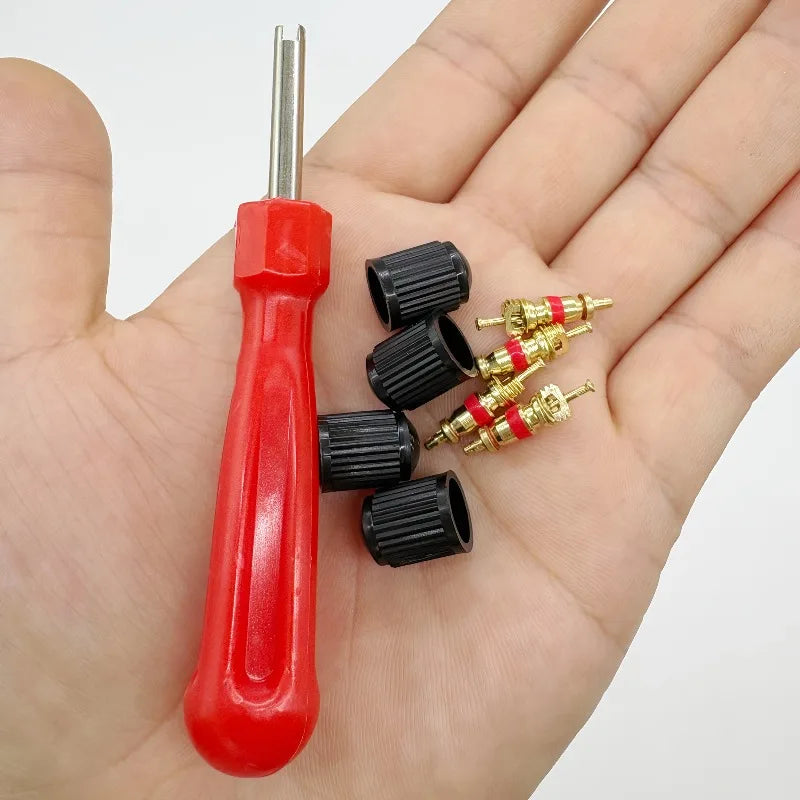 9pcs/set Tire Valve Repair Tool Set,Universal for Schrader Valves,Suitable for Cars,Motorcycles,Bicycles,Motorcycle repair tools