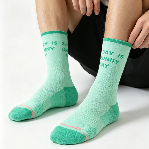 WRELS 1/2/3 Pairs Cycling Socks Moisture Wicking Hiking Sport Socks Women Arch Support Anti Slip Outdoor Training Running Socks