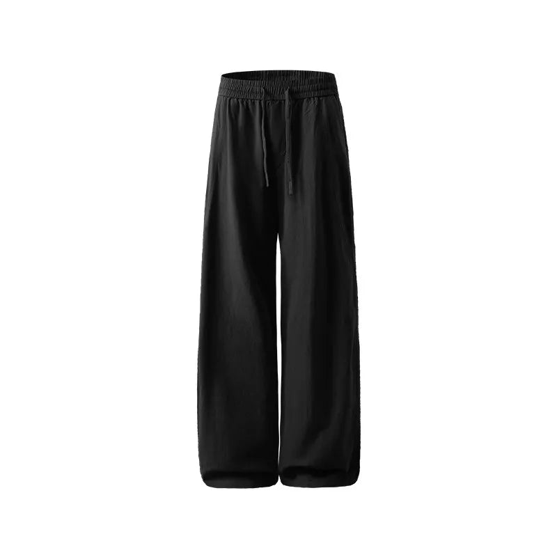 DUKEEN Men's Tencel Lyocell Wide Leg Pants Summer Breathable Lightweight Loose Fit Straight Leg Casual Trousers