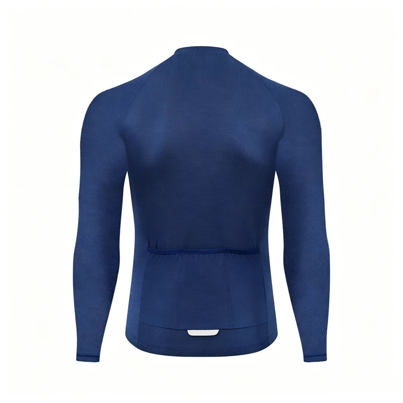 Quick Dry Breathable Bike Cycling Jersey for Men Cycling Shirt with Back Pockets and Reflective Details Bicycle Sport Top
