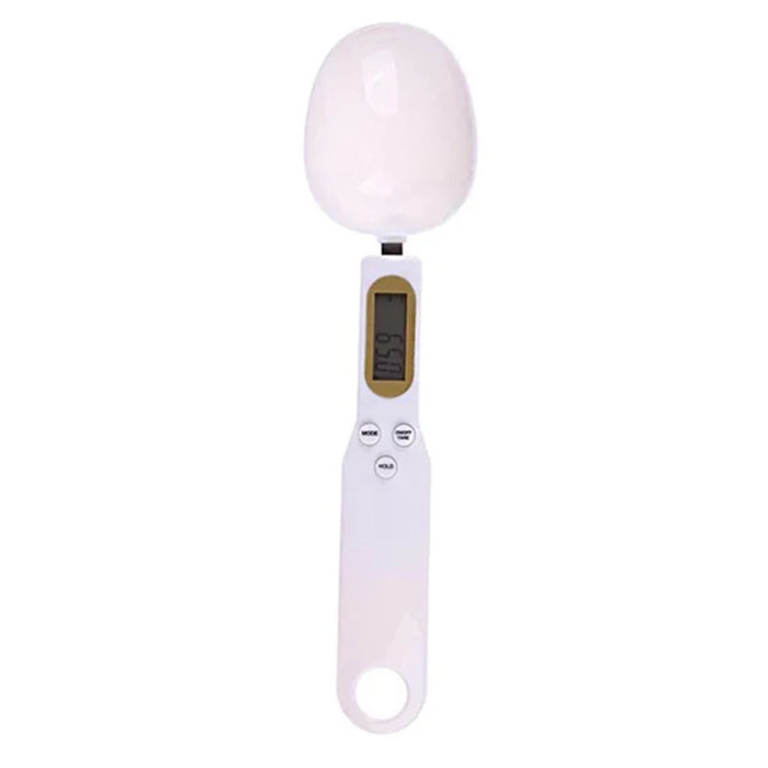 Electronic Kitchen Scale 500g 0.1g LCD Digital Measuring Food Flour Digital Spoon Scale Mini Kitchen Tool for Milk Coffee Scale White