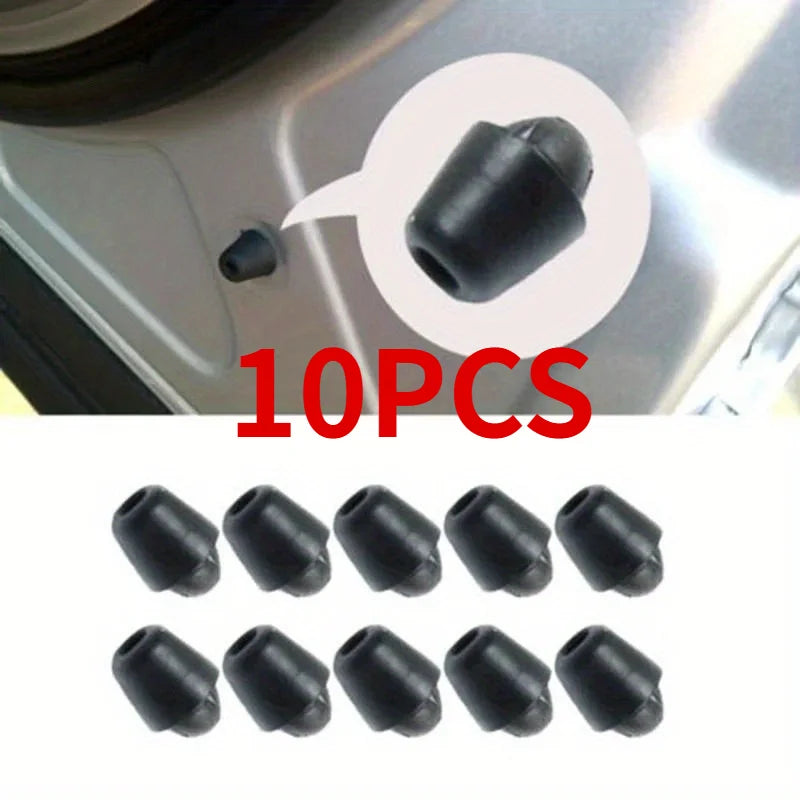 10pcs Black Door Protectors,Anti-Impact Rubber Bumpers,Self-Adhesive Bumpers for Quieter Door Operation And Enhanced Durability