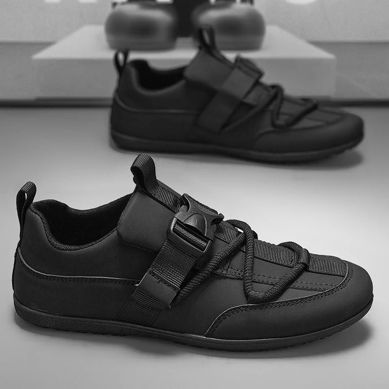 Mens Casual Shoes 2025 New Lightweight Breathable Leather Sneakers Suitable Walking Street Fashion Sports Flat Skate Shoes Man