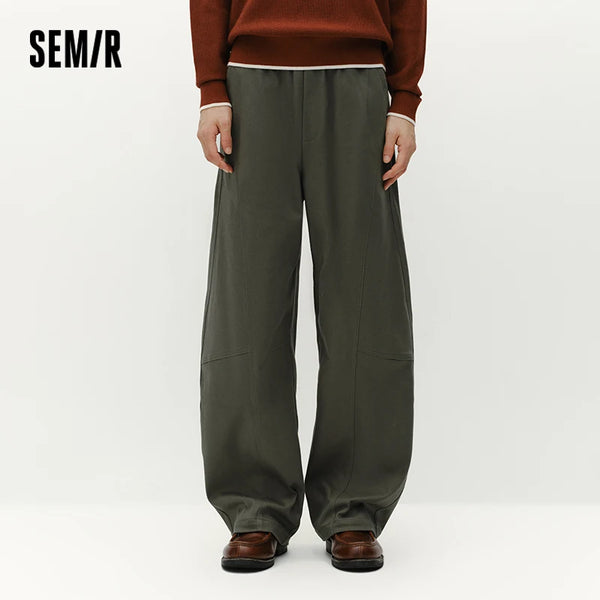 ខោបុរស Semir ជើងកោង សមល្មមសម្រាប់ធ្វើដំណើរទៅធ្វើការ រចនាប័ទ្មរដូវរងាថ្មី ឆ្នាំ២០២៦ ស្លៀកប្រចាំថ្ងៃ រចនាប័ទ្មទីក្រុង រចនាប័ទ្មធម្មតាសម្រាប់អាកាសធាតុត្រជាក់