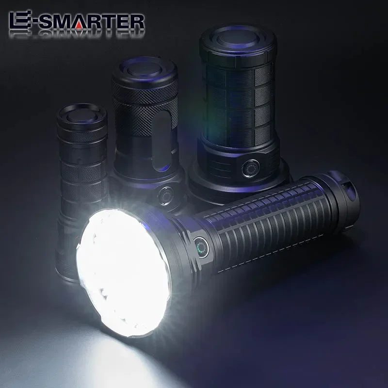 ពិល LED ថាមពលខ្ពស់ ចង្កៀងចម្ងាយឆ្ងាយ ថ្មដែលភ្ជាប់មកជាមួយ ពិលប្រភេទ C សម្រាប់បោះតង់នេសាទ
