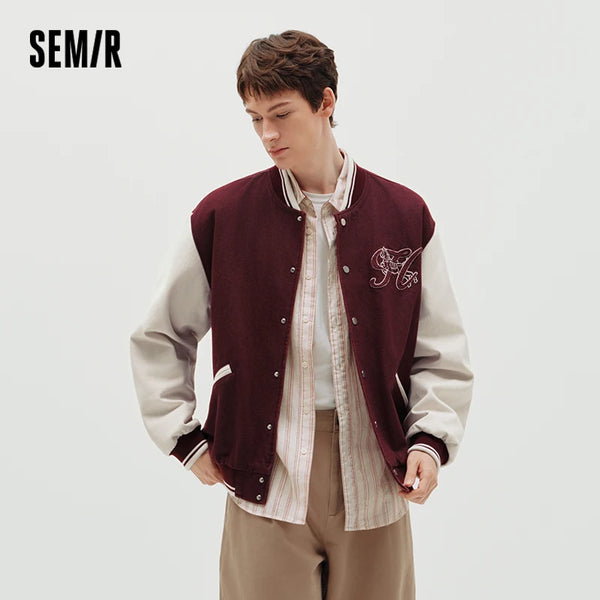 អាវក្រៅបុរស Semir ខោ Denim ក្លែងក្លាយ រចនាប័ទ្មបេស្បល សម្លៀកបំពាក់គូស្នេហ៍ រចនាប័ទ្មធម្មតា សម្លៀកបំពាក់ខាងក្រៅប្រចាំថ្ងៃ ម៉ូដធម្មតាក្នុងទីក្រុង ឆ្នាំ២០២៦