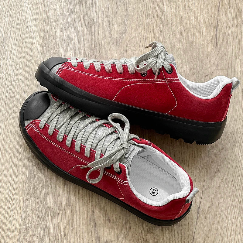 Mens Board Shoes Autumn New Low Cut Trend Street Casual Sneakers Lightweight Snug Outdoor Walking Flat Tennis Shoes for Men