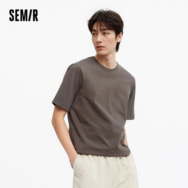 អាវយឺតក O សម្រាប់បុរស Semir រដូវក្តៅ 2026 អាវធម្មតា ត្រជាក់ មានអារម្មណ៍រឹងមាំ សម្រាប់ពាក់ប្រកបដោយផាសុកភាព