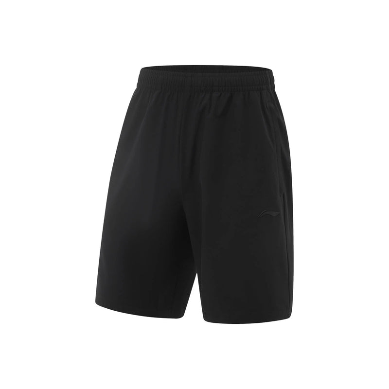 ខោខ្លីហាត់ប្រាណបុរស Li-Ning AT DRY ULTRA Reguler Fit 86% Polyester 14% Elastane LiNing Sports Fitness AKSV111
