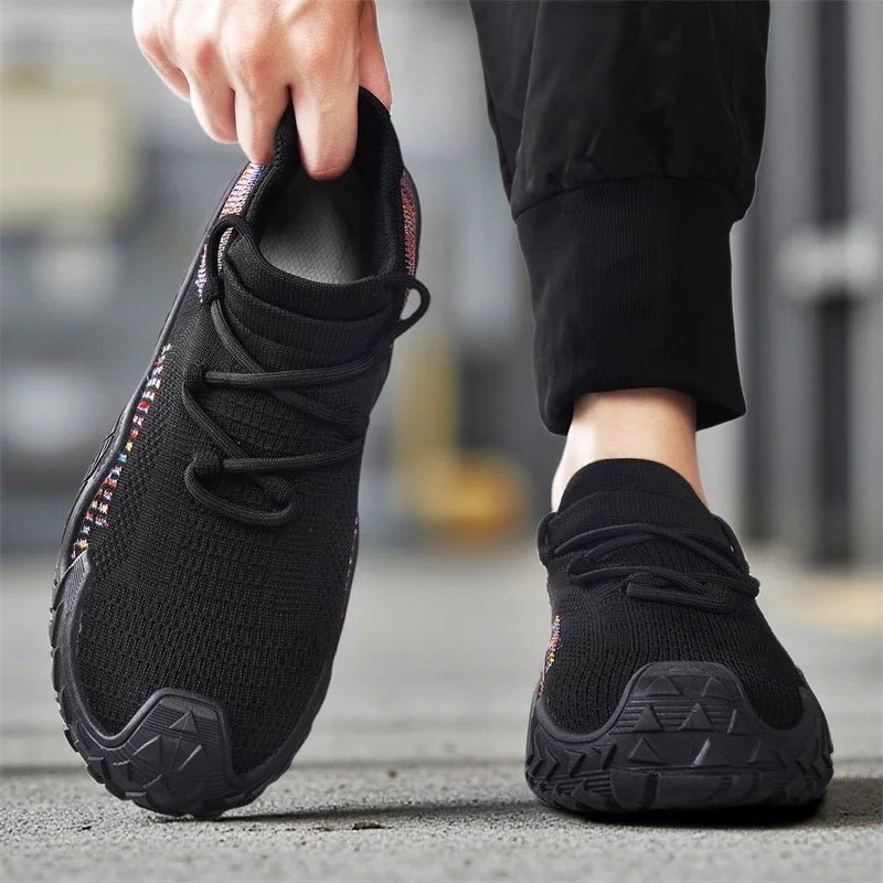 Men's mesh casual sneakers new summer soft-sole anti-slip outdoor running shoes fashion breathable lightweight speed sports shoe