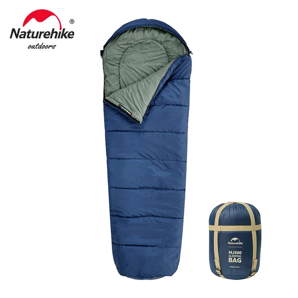 Naturehike Sleeping Bag MJ300 -1℃ Lightweight MJ600 -12℃ Mummy Sleeping Bag Outdoor Camping Cotton Winter Warm Sleeping Bags