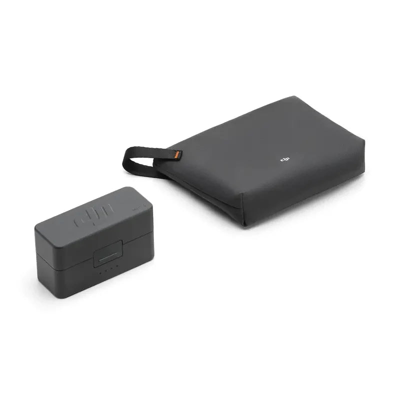 DJI Mic 3 Charging Case Pairs receiver and transmitters and charges them, providing up to 28 hours of operation
