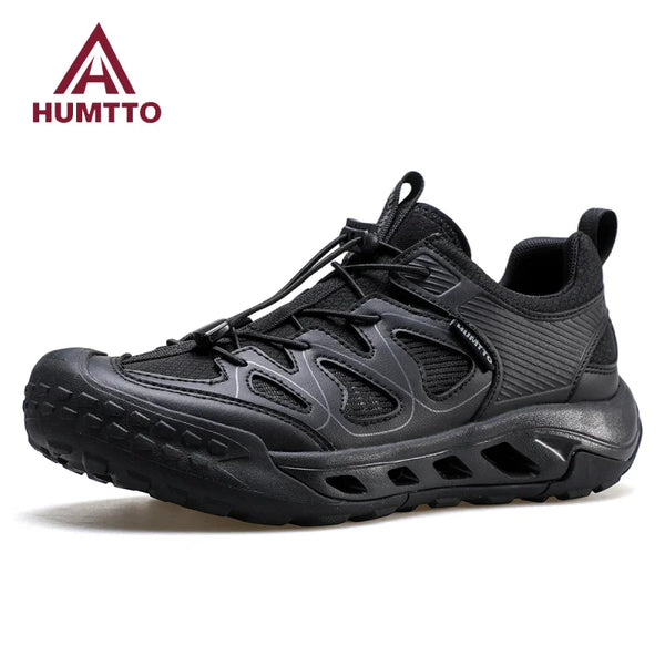 HUMTTO Quick Drying Outdoor Sneakers Summer Trekking Barefoot Shoes for Men Lightweight Hiking Shoe Man Breathable Beach Sandals