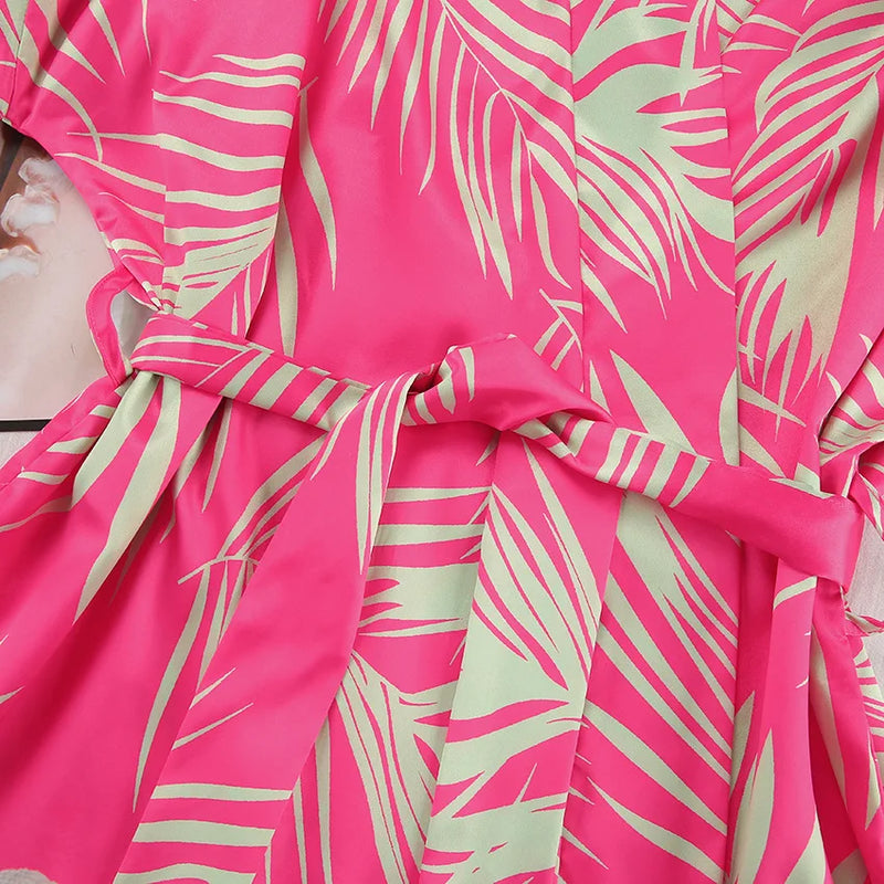 Fashion New Printing Women's Pajamas Set Silk Satin Sleepwear Female Long Sleeve Home Clothes Versatile Casual Pijama Mujer