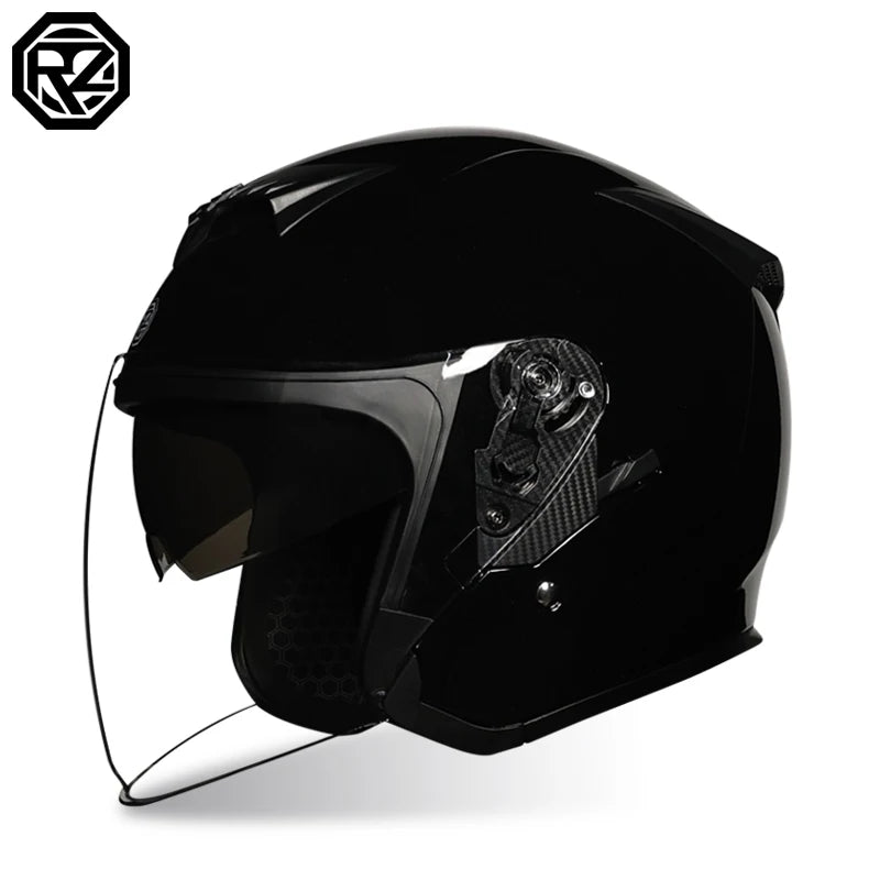 DOT approves professional semi covered motorcycle helmets with built-in sun visors, scooter helmets for both men and women